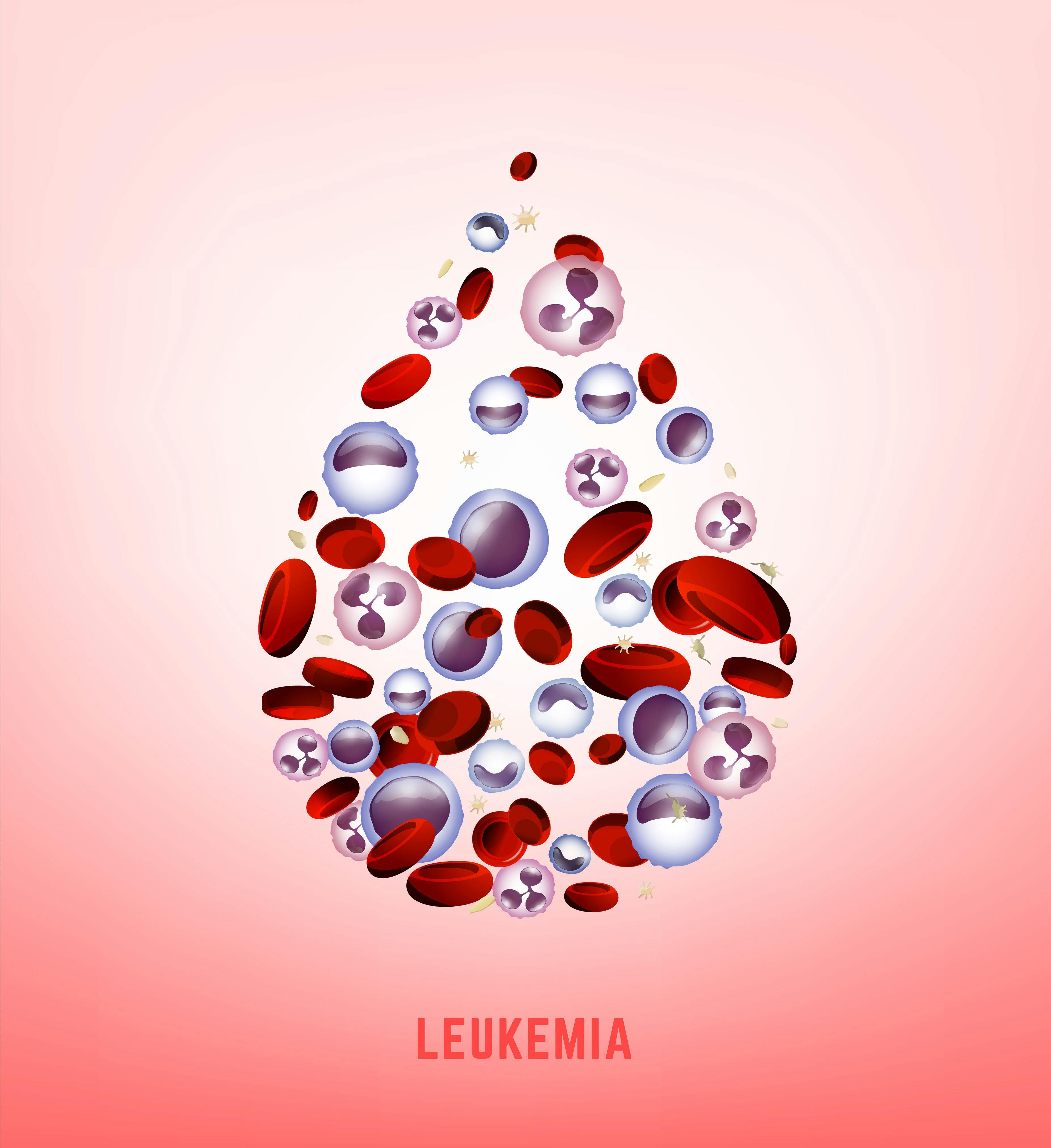 drop with blood cells and leukemia underneath | Image credit: © Double Brain stock.adobe.com