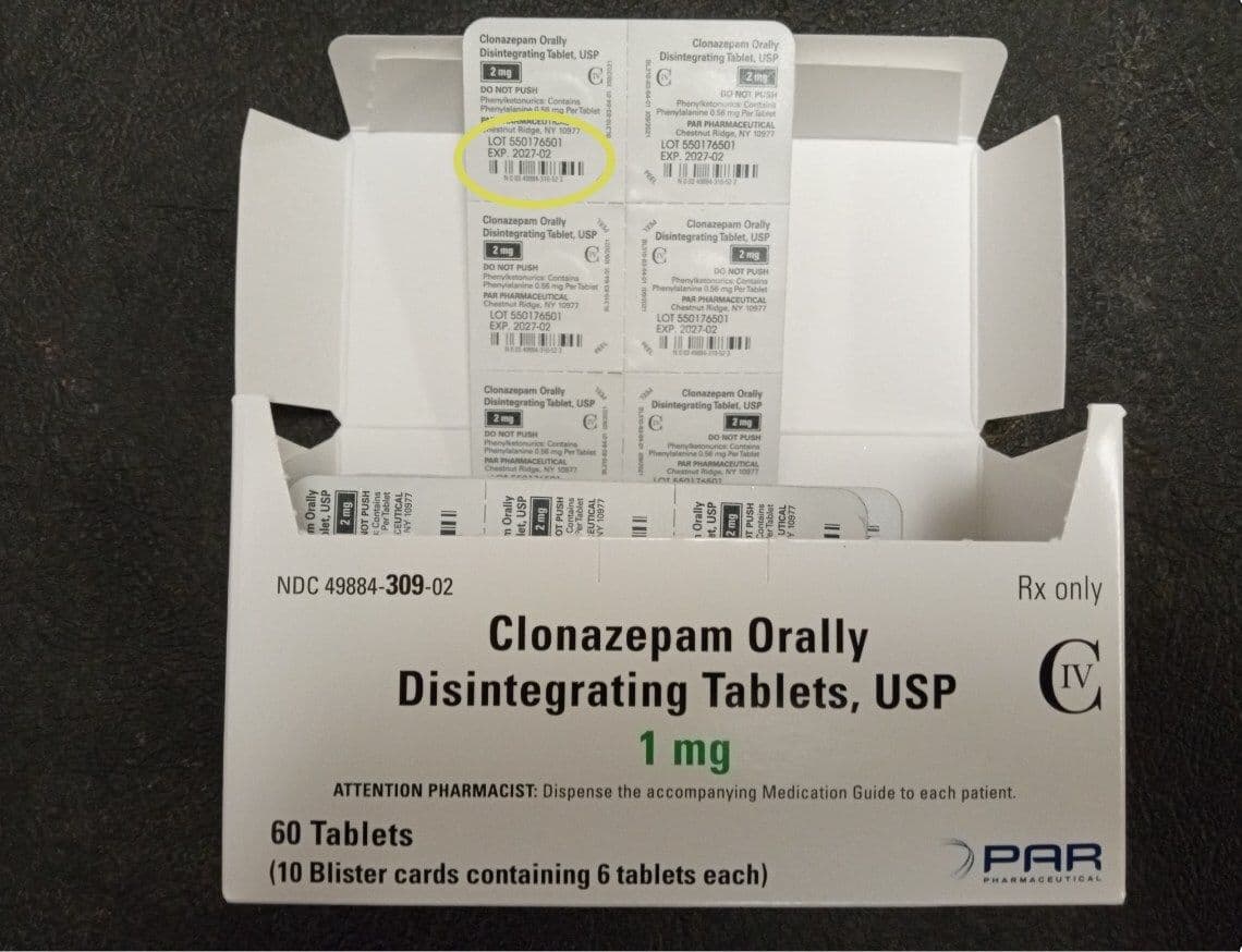 Endo Recalls 16 Lots of Clonazepam Due to Mislabeling