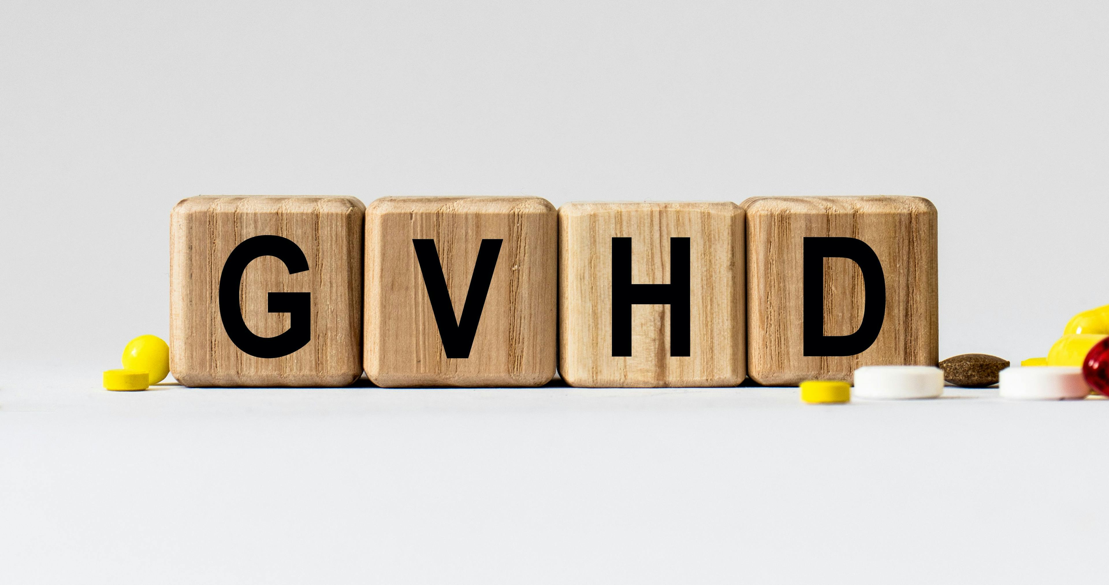 Wooden blocks spelling GVHD | Image credit: Stanislau - adobe.stock.com