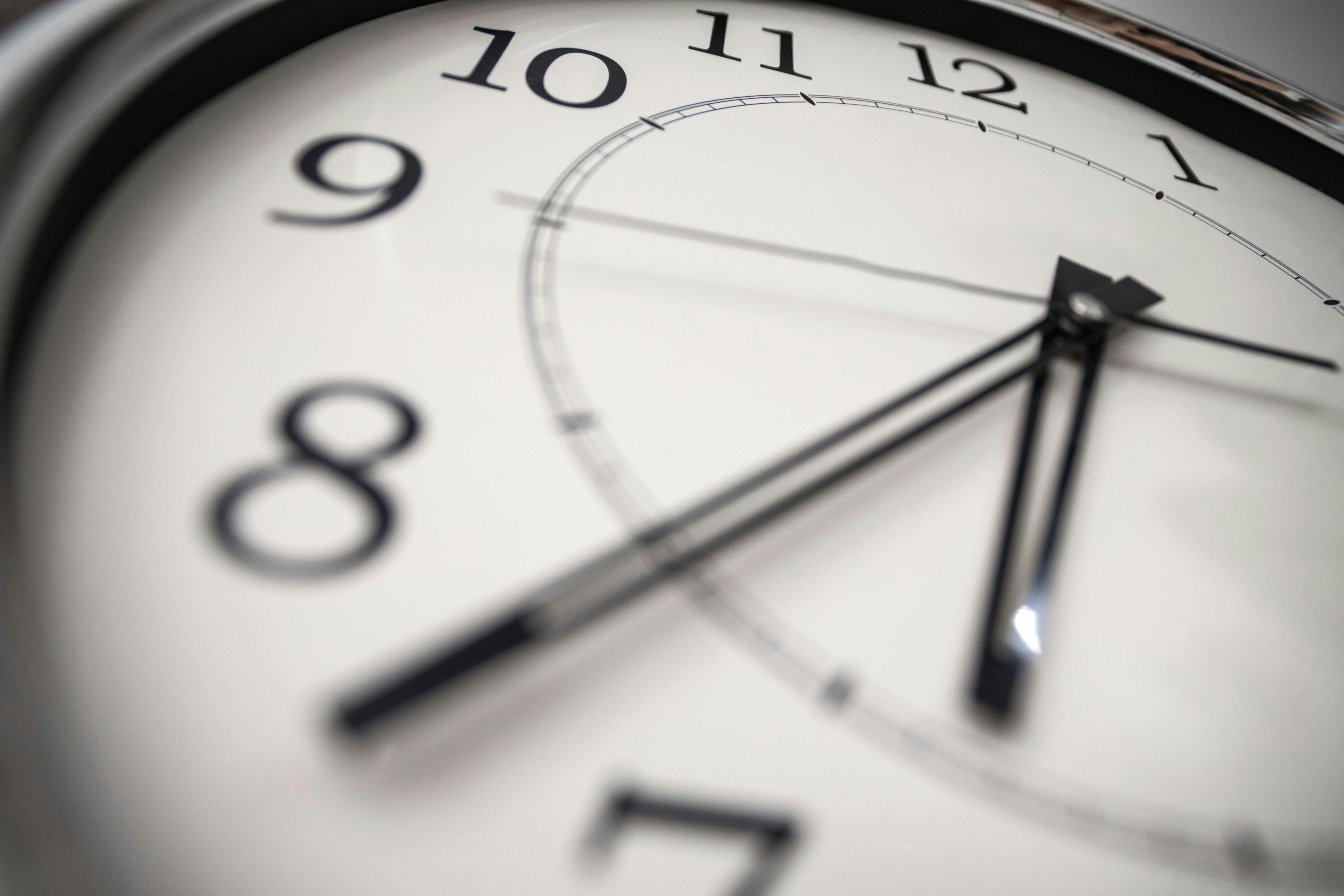 close-up of a clock minute, hour and second hands | Image credit: ©blackday stock.adobe.com