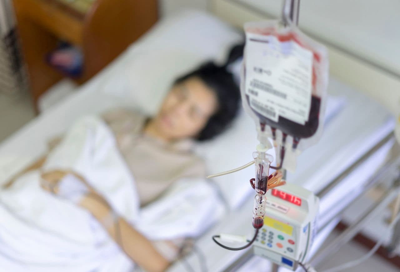 IV and blood bag in hospital | Image credit: inews77 - adobe.stock.com