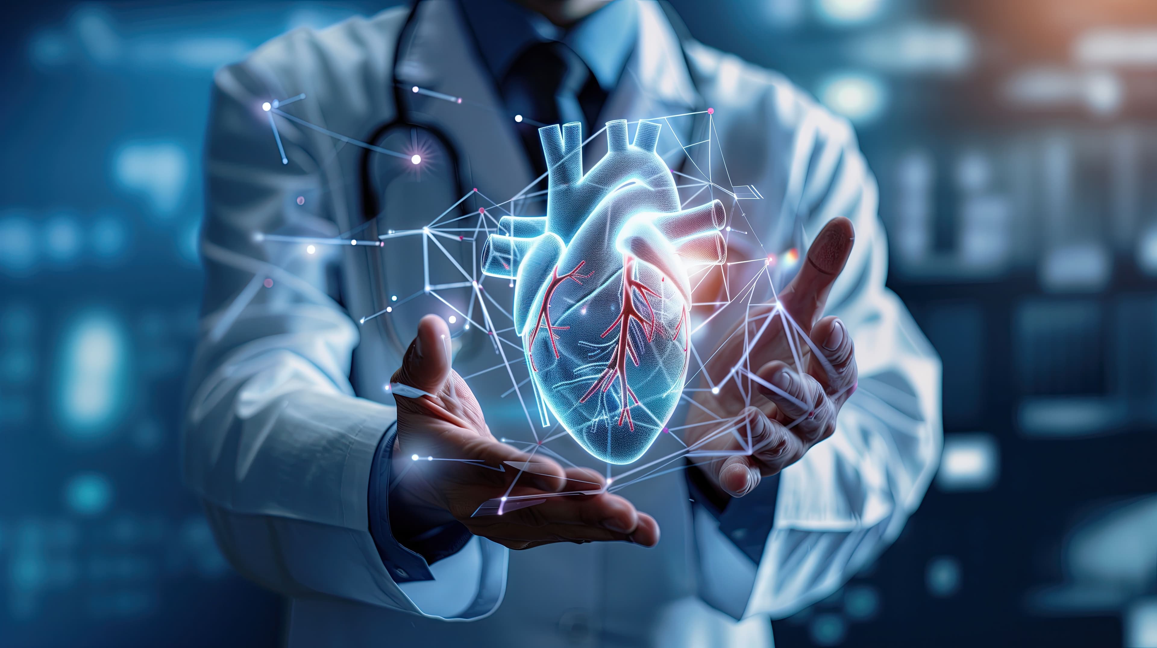 Illustration of heart w doctor holding it | Image credit: ©PT stock.adobe.com